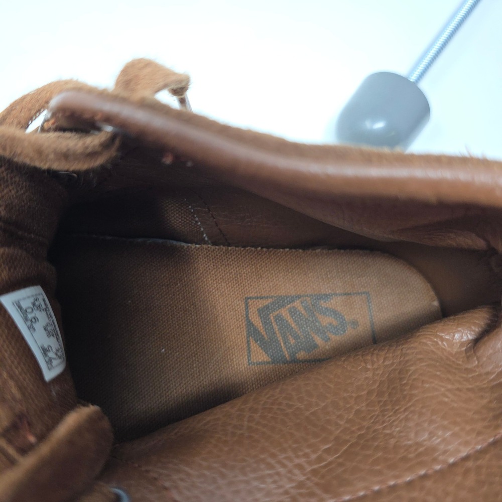Vans Sk8 Hi Moc Womens 9 Mens 7.5 Brown Suede Fringe High Top Skateboard Shoes - Picture 5 of 9